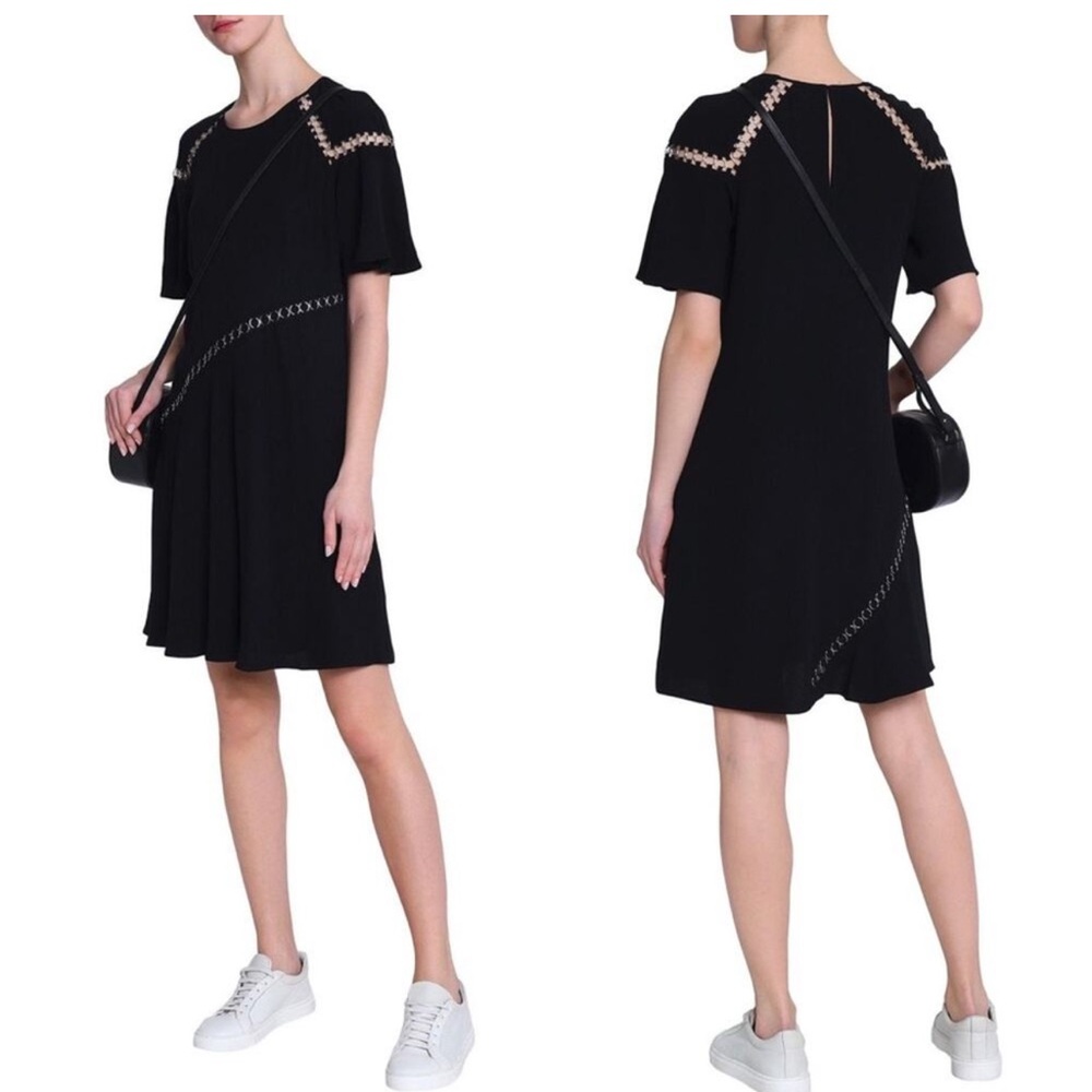 A.L.C. Black Mitchell O-Ring Dress